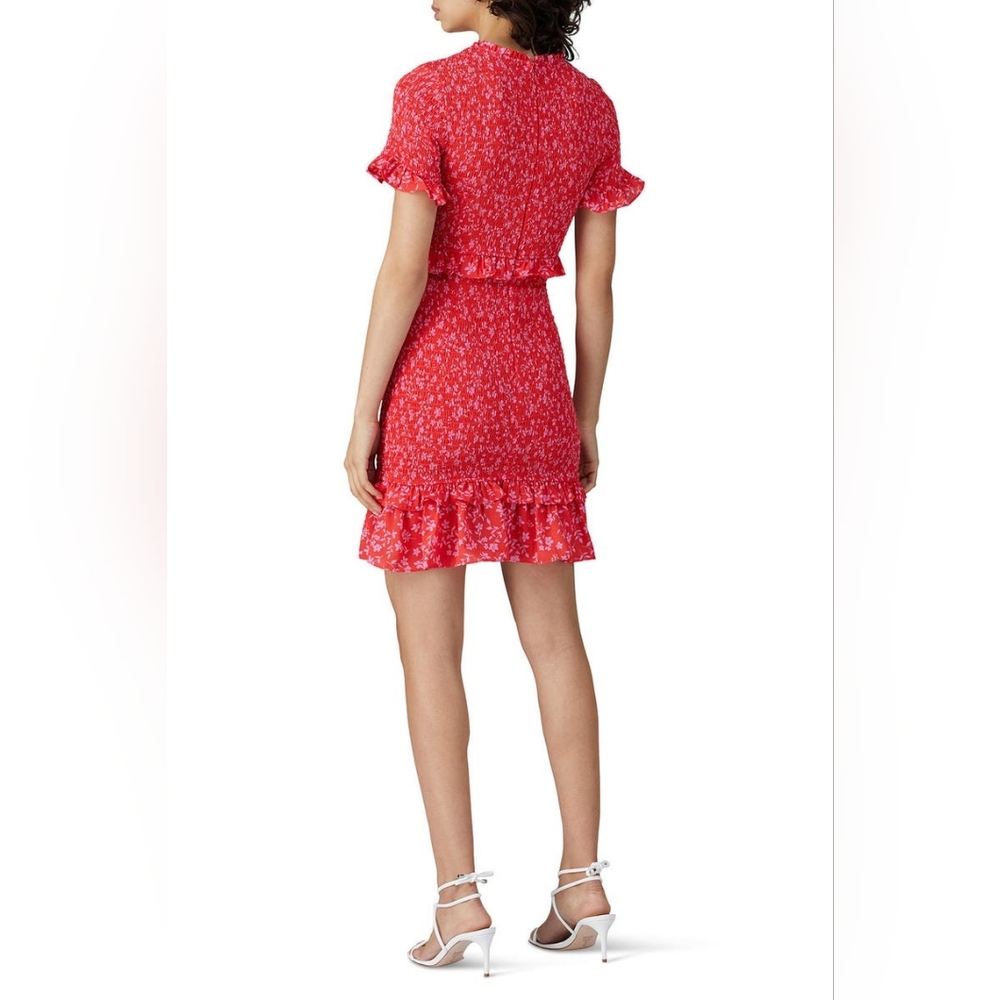 Likely Red Floral Ruffle Mini Dress - Picture 4 of 10